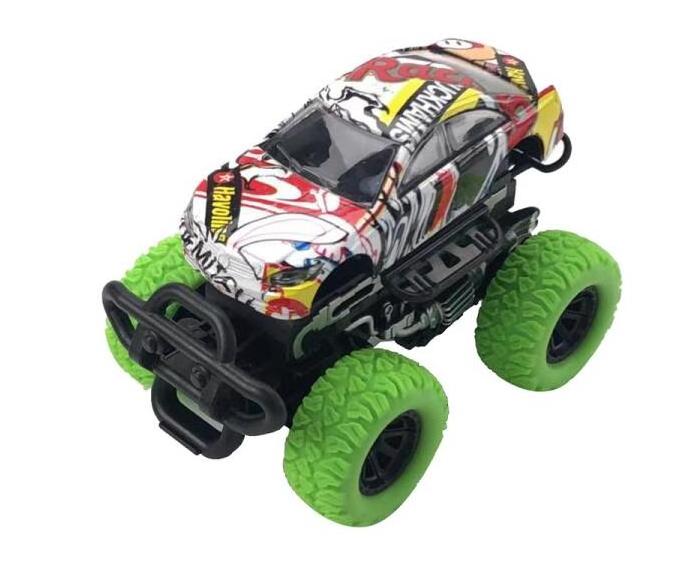 6 model die cast Monster Truck Toy big wheel Friction metal Off Road Trucks for kids