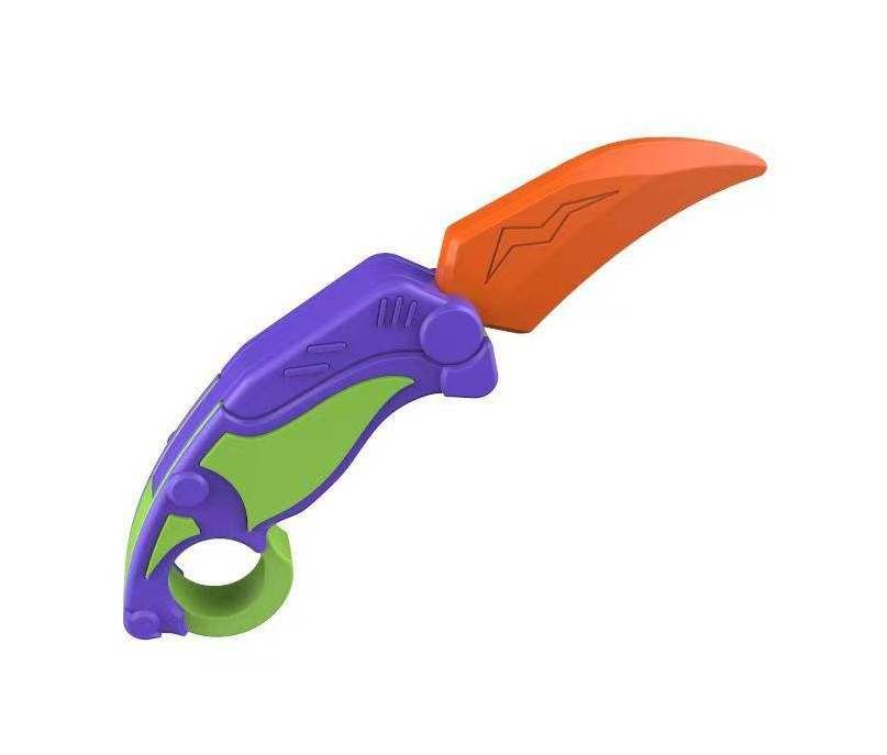 NEW Anxiety Stress Relief Toy Plastic crescent shape radish knife Carrot Toy Fidget Knife Toys