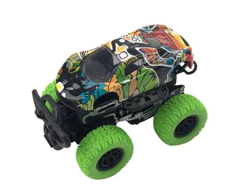 6 model die cast Monster Truck Toy big wheel Friction metal Off Road Trucks for kids