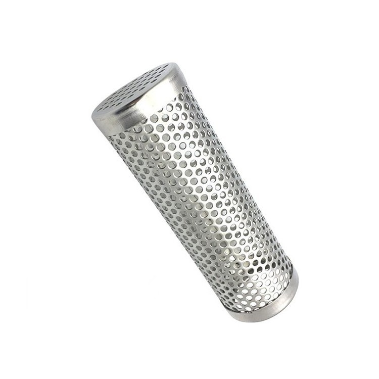 Stainless steel perforated cylinder/perforated metal mesh tube pipe tube/perforated stainless steel filter