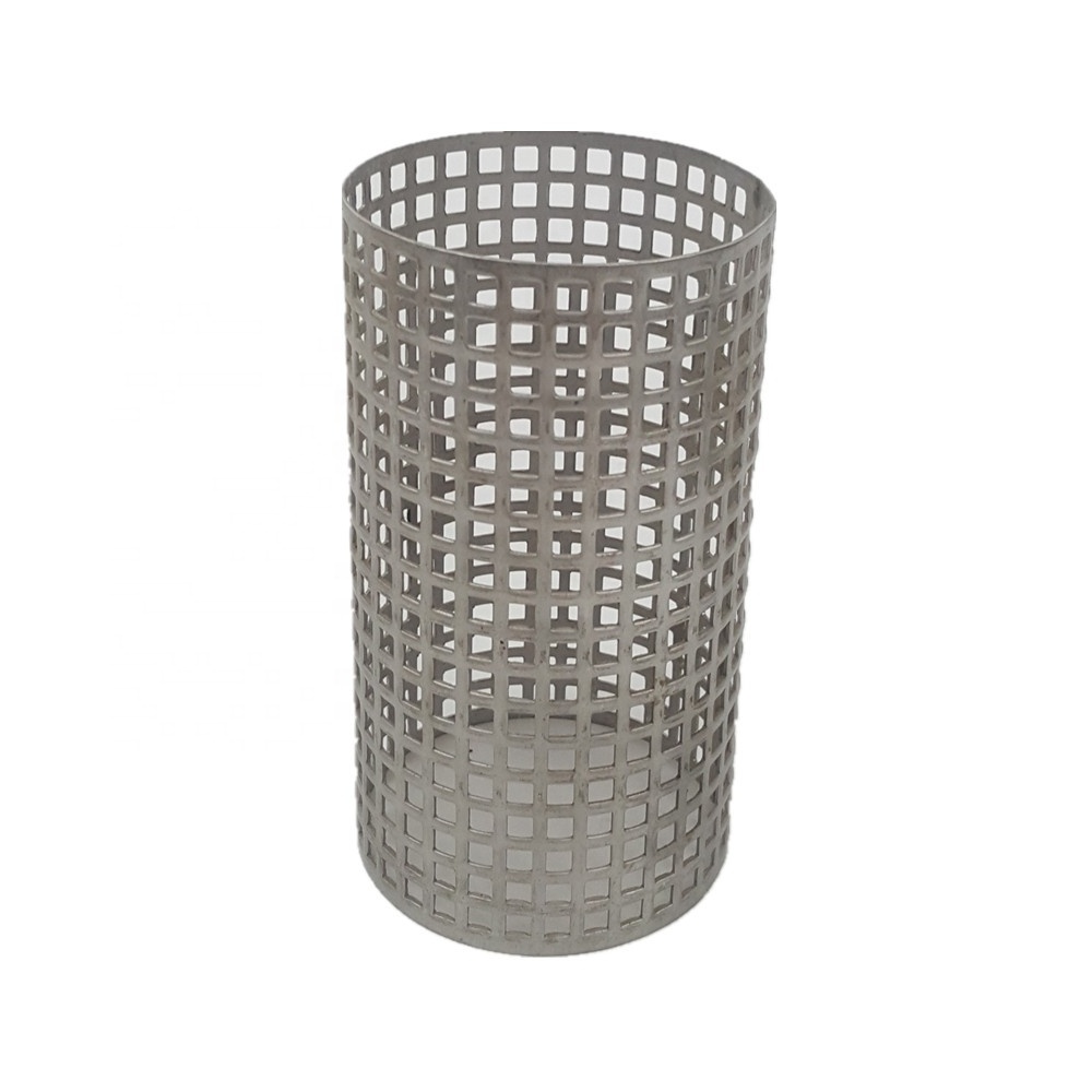 Stainless steel perforated cylinder/perforated metal mesh tube pipe tube/perforated stainless steel filter