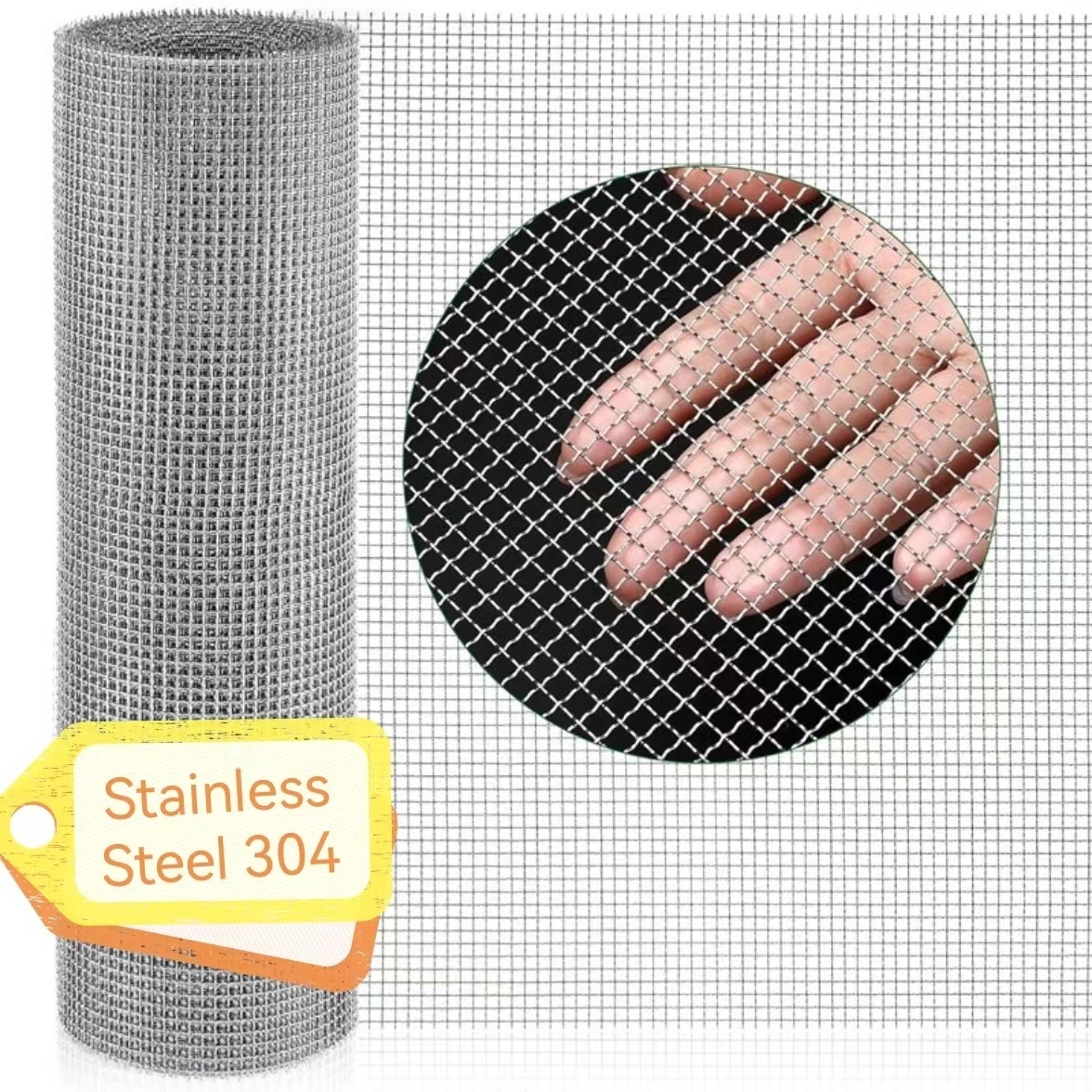 Rust Proof Hardware Cloth Sturdy Upgraded Chicken Wire Fencing 304 Crimped Wire