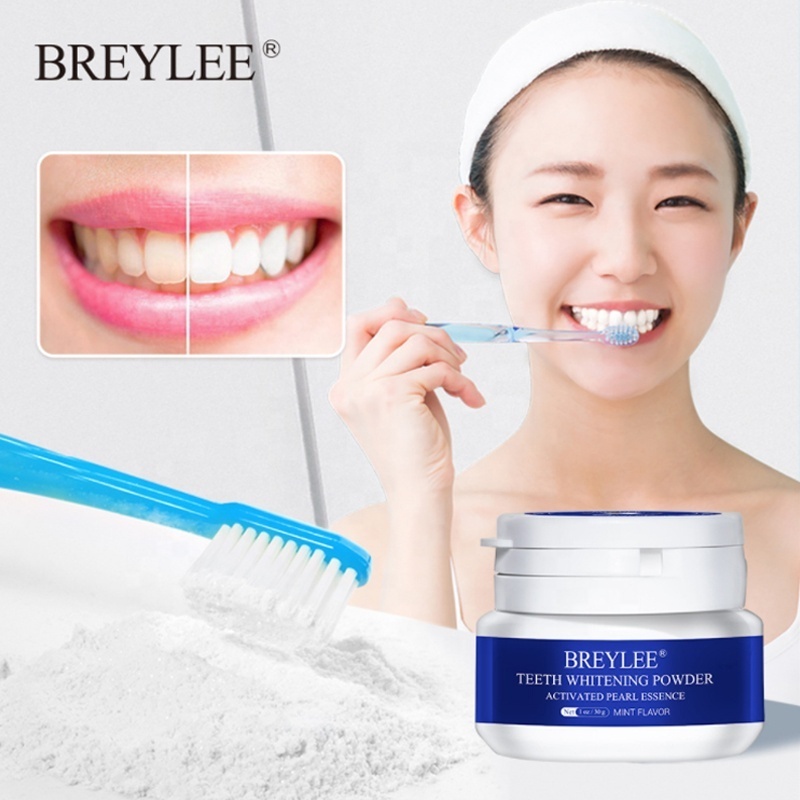 BREYLEE 30g Teeth Whitening Oral Care Charcoal Powder Natural Activated Charcoal Teeth Whitener Powder Oral Hygiene