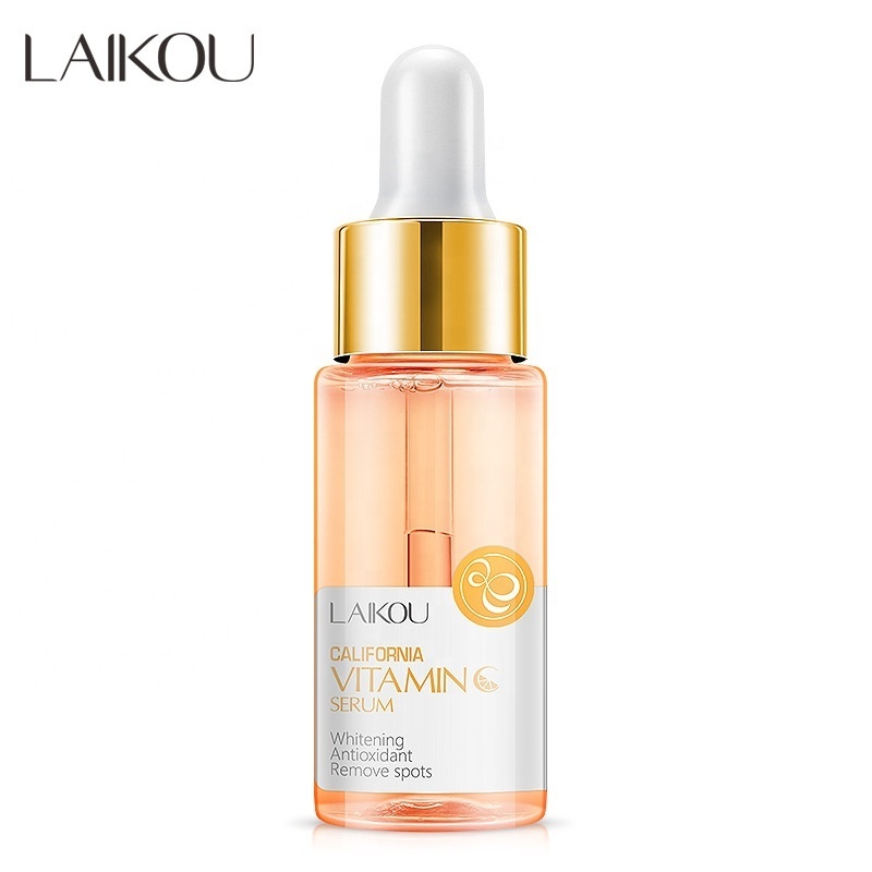 Laikou Anti Aging Remove Acne Spots Repair Damaged Korea Hyaluronic Acid Japan Sakur Vitamin C 24K Face Serum 15ml