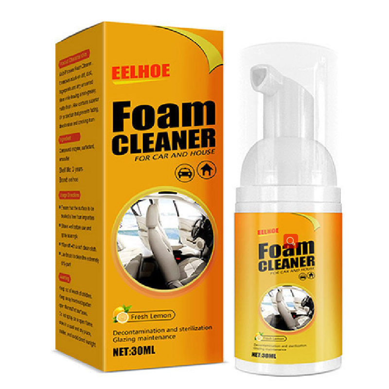 150ml EELHOE Multifunctional Foam Cleaner Supplies Car Interior Decontamination Leather Seat Cleaner