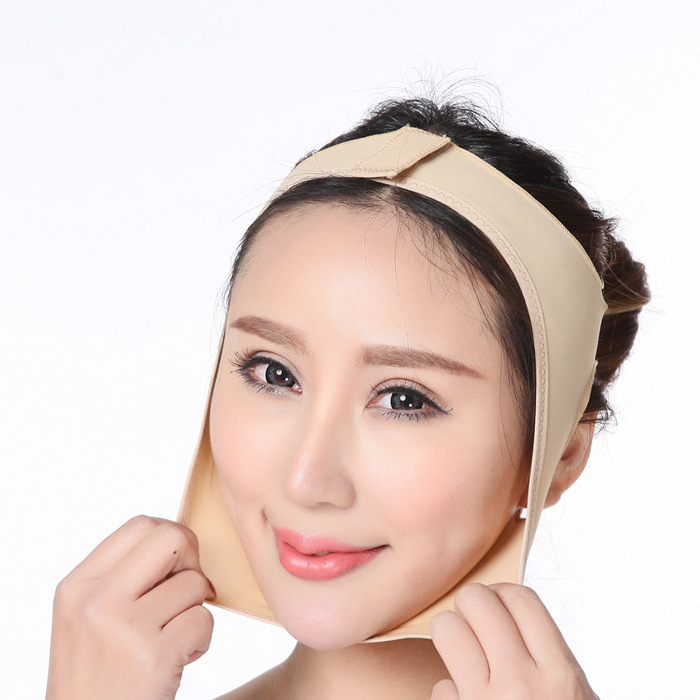 women Reusable V-Line Face Slim Lift Up Mask Chin Cheek Slimming Strap Belt Face Shaper Band