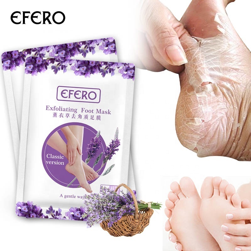 EFERO Exfoliating Foot Mask Pedicure Socks Exfoliation for Feet Mask Remove Dead Skin Heels Foot Peeling Mask for Legs