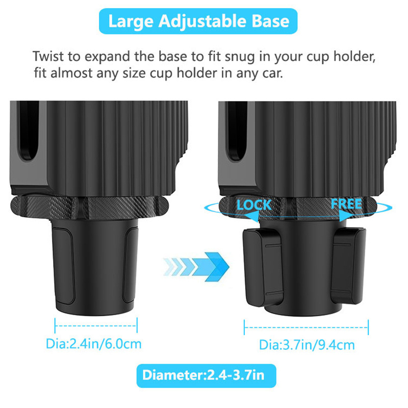 Adjustable Detachable Tray Table Cup Holder Tray for Car Cup Holder Expander with Car Drink Holders Suit For 20/26/30 32/40 oz