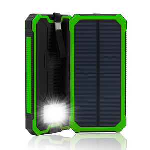 New products on china market waterproof 8000 solar power bank flashlight