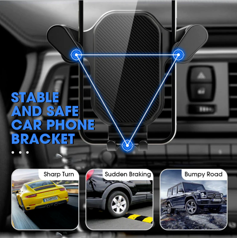 Universal  Adjustable Cell phone GPS Car Air Vent Clip Stand Gravity Car Mount Car Mobile Phone Holder For iPhone