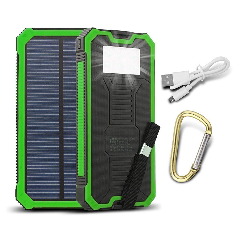 New products on china market waterproof 8000 solar power bank flashlight