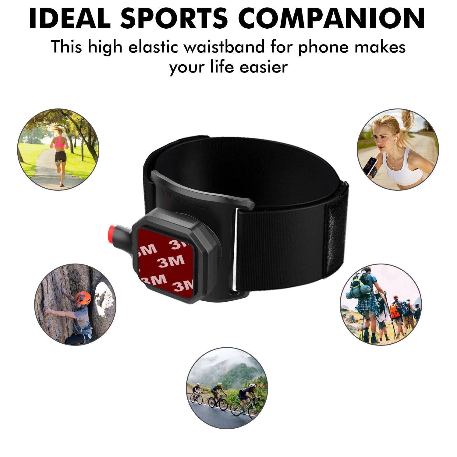 Trending product private label gym running jogging adjustable sport armband case holder strap for Mobile Phone Magnetic Wireless