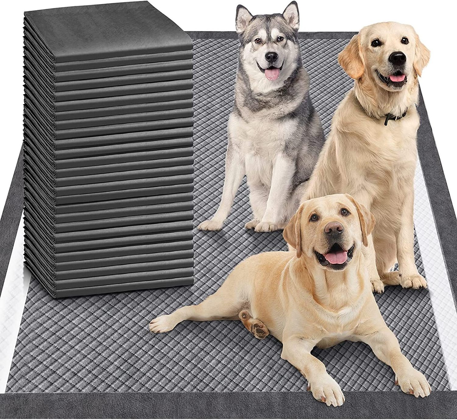 Training Pads For Dog And Puppy Premium Disposable Pet Pee Pads Refined Bamboo Charcoal Has Ultra Absorbent Leak-proof Pet Und