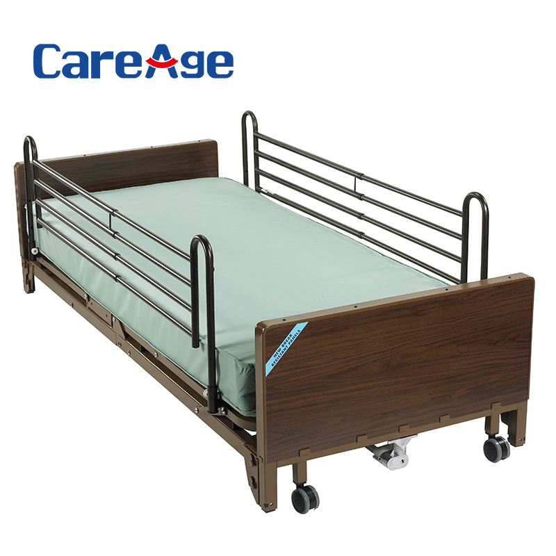 Factory price hospital three function semi electric home care nursing bed