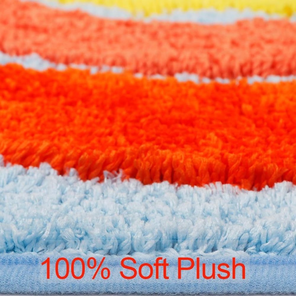 Custom Logo Soft Wholesale Washable Bathroom Rug Shower Mat Machine Made Non Slip Water Absorbent Anti Slip Bath Mat