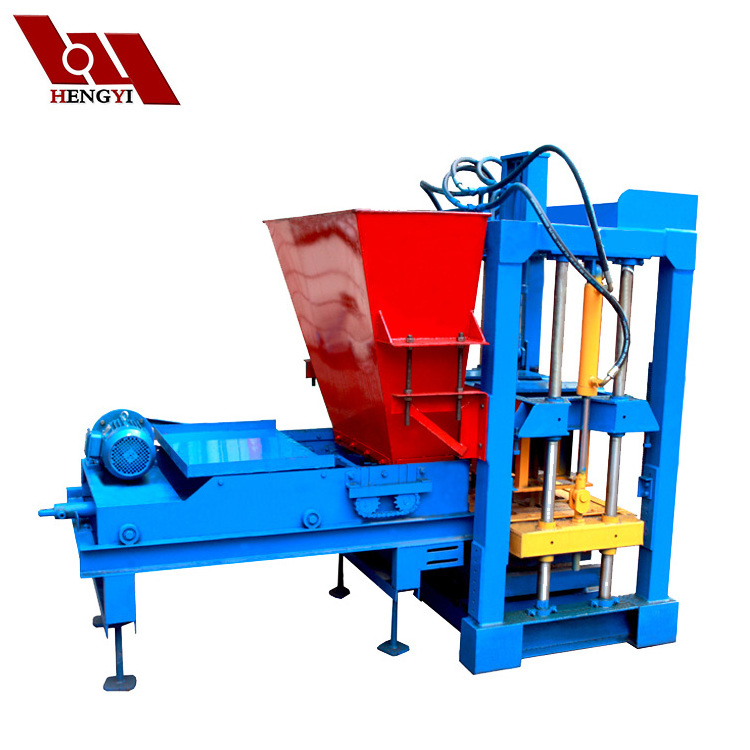 colorful paver block machine/cinder block maker/concrete block making machine diesel QT4-25BH