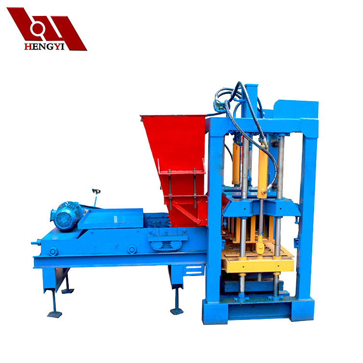 colorful paver block machine/cinder block maker/concrete block making machine diesel QT4-25BH