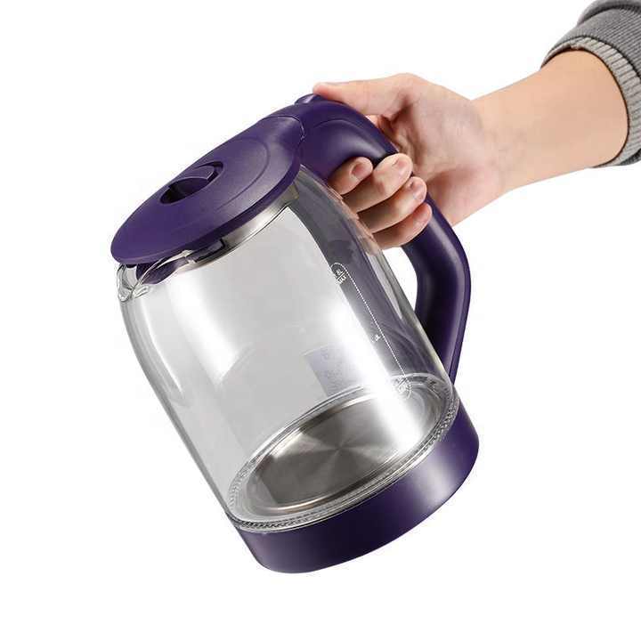 Hot Sale Portable Hotel Electric Tea Kettle Glass Large Capacity Water Boiler Electric Kettle