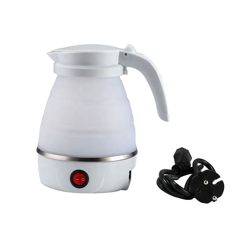 0.6L Travel Folding Food Grade Portable Silicone Electric Kettle Household Mini Electric Tea Kettle