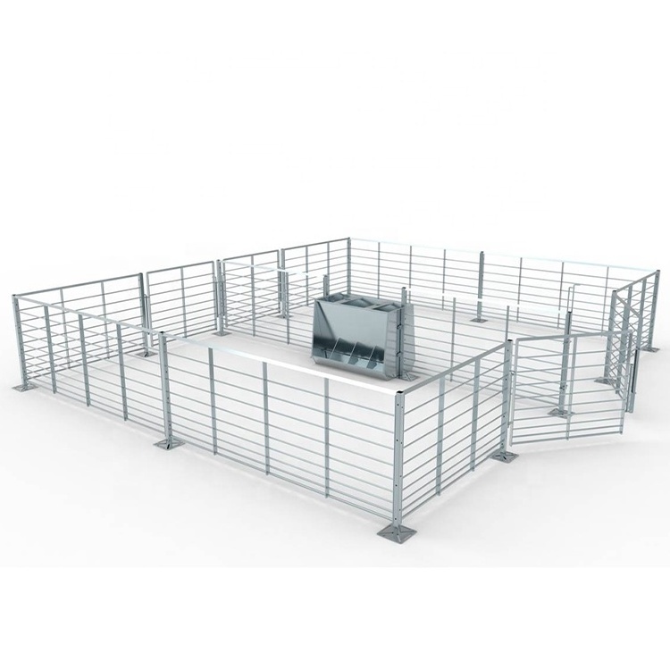 Factory direct pig farm equipment pig fattening pen finishing crates hot dip galvanized steel animal cages