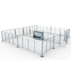 Factory direct pig farm equipment pig fattening pen finishing crates hot dip galvanized steel animal cages