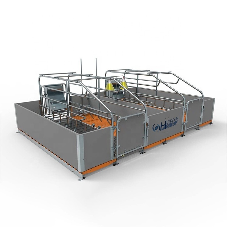 Hot selling high quality pig farm breeding machine sow cages stall farrowing crates for sows and piglets