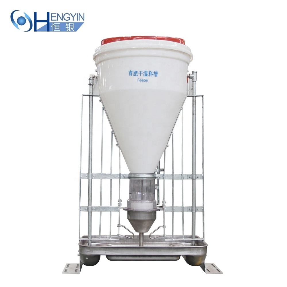 100 L animal husbandry Grower Feeding Pan System Livestock automatic  pigs feeders for sale farming equipment