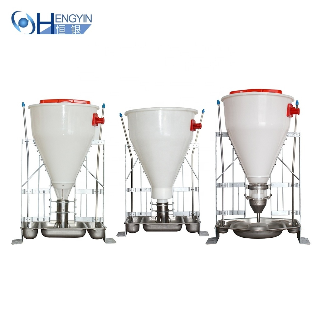 100 L animal husbandry Grower Feeding Pan System Livestock automatic  pigs feeders for sale farming equipment