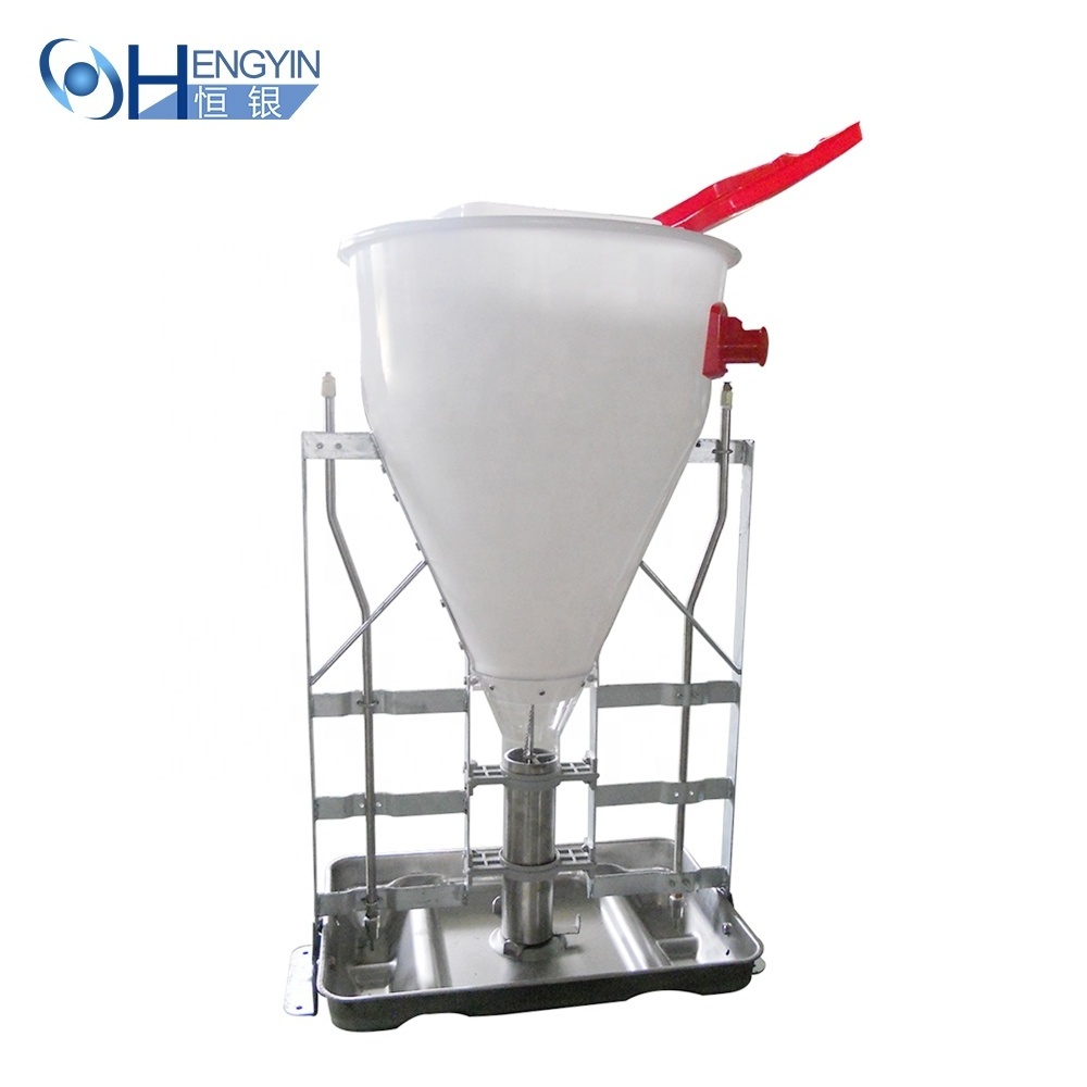 100 L animal husbandry Grower Feeding Pan System Livestock automatic  pigs feeders for sale farming equipment