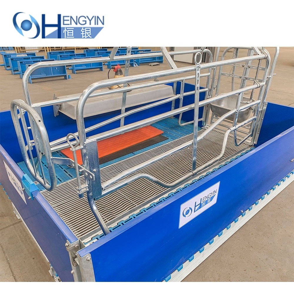 Hot selling high quality pig farm breeding machine sow cages stall farrowing crates for sows and piglets