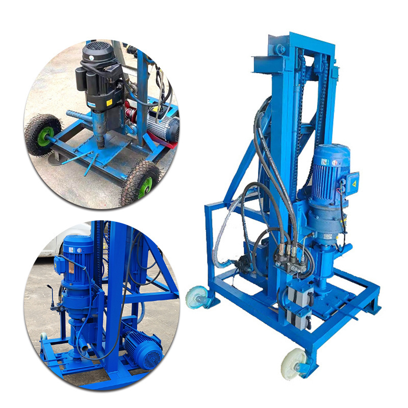 200m 300m drilling depth pneumatic DTH crawler drilling rig for water well drilling rig machine driven by diesel engine