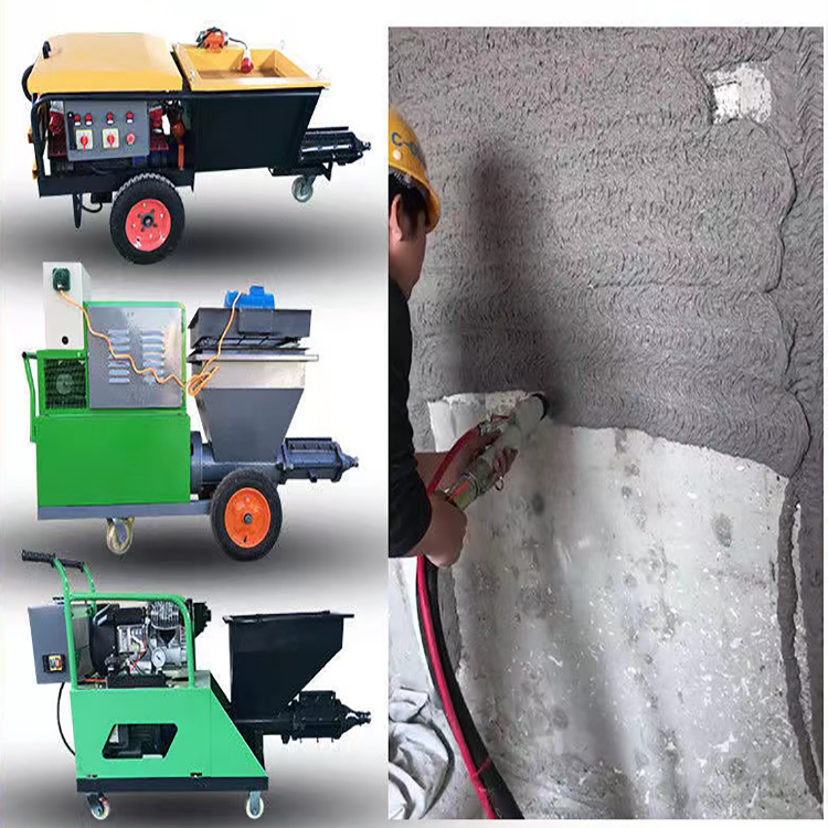 Diesel Engines concrete spray machines Factory Direct Sales Mortar Spraying Machine Cement Spraying Machine