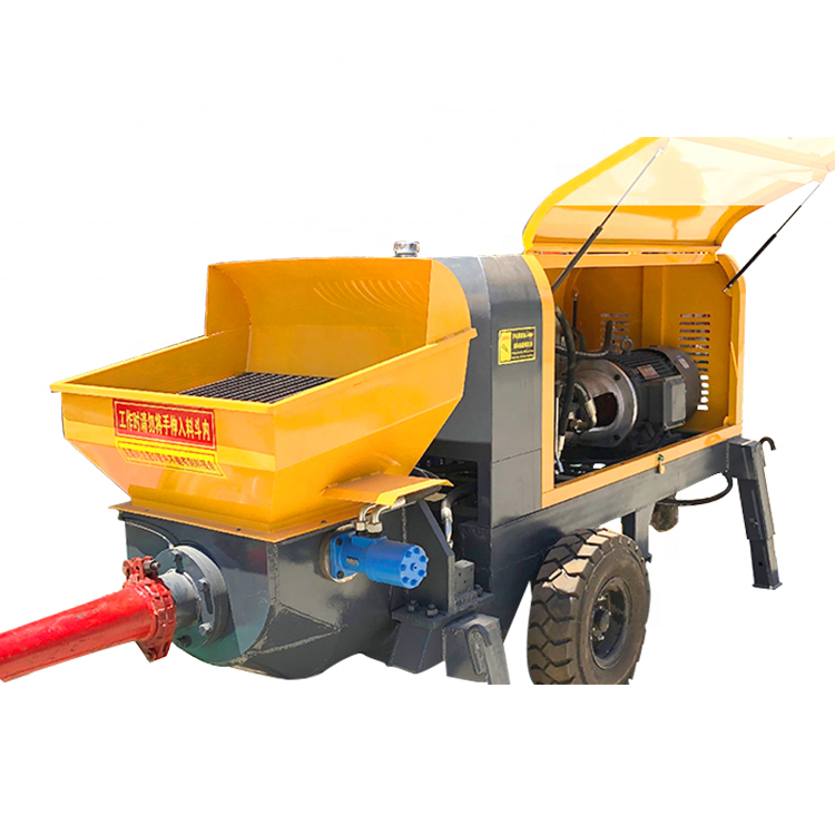 Diesel Engine Trailer Concrete Pump 50m3 h Electric Mini Concrete Pump Machine, mini concrete pump , concrete pump for sale