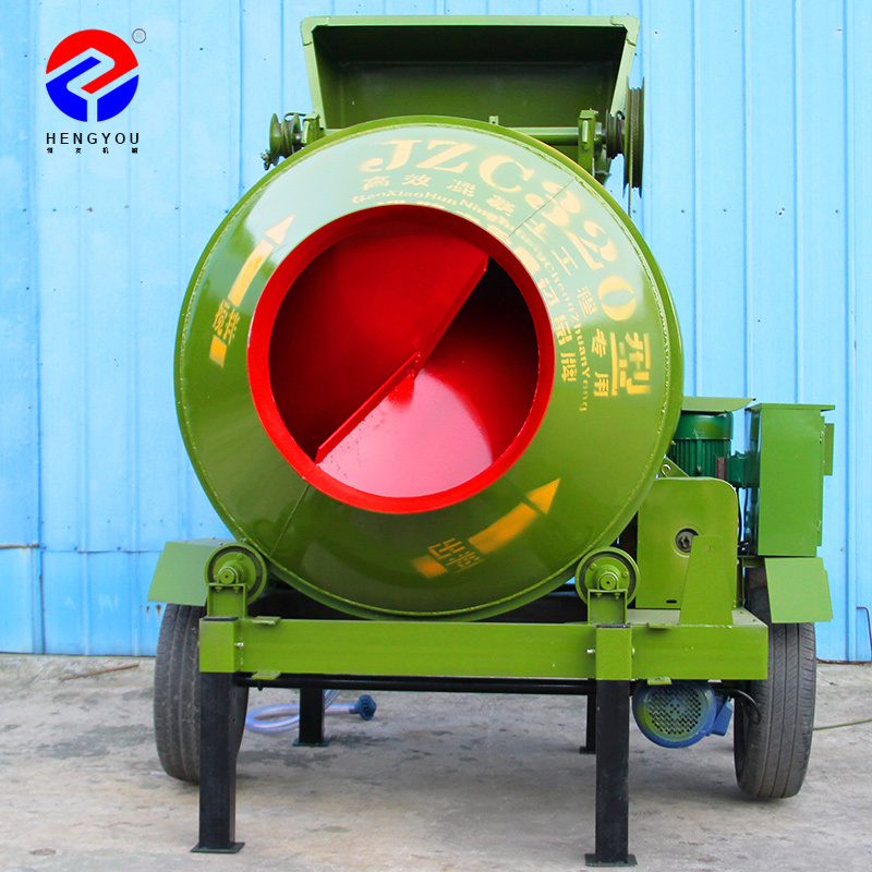 Industrial Self-loading Electric Concrete Mixer Drum Horizontal Concrete Mixer with Cylinder