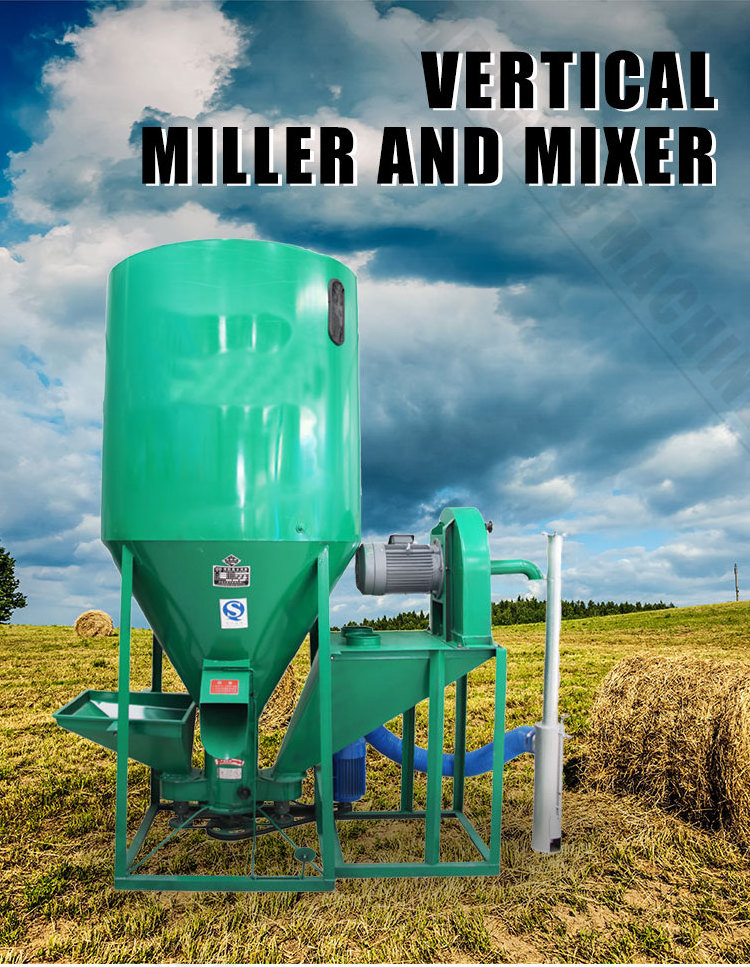 Farm Use Vertical Feed Grinder Mixer Best Selling Vertical Feed Mixer Machine for Sale