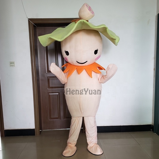 Hengyuan Custom Chinese Cabbage Vegetable Character Mascot Costume Cosplay Food Cartoon Potato Halloween Birthday Party Adult