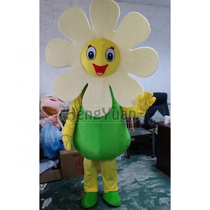 Hengyuan Sexy dress plush sunflower costume, sunflower walking costume for man halloween Anime Game Game Costumes party supplies