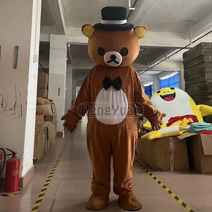 Hengyuan Custom Mascot Costume Blue T-shirt Bear Mascot Costume Lovely Bear Character Mascot Costume For Party