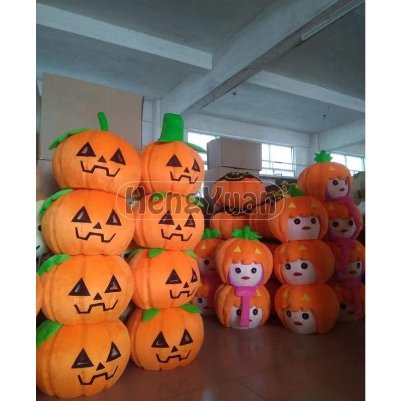 Hengyuan Halloween pumpkin Mascot Character Animal Cosplay Mascot Costume Cute Cartoon Anime Game Mascot TV & Movle Costumes