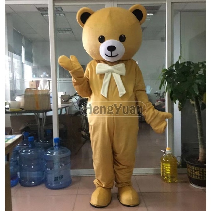 Hengyuan Custom Panda Mascot Polar Bear Cartoon Inflatable Costume Christmas Inflatable Polar Bear Mascot Costume for Sale