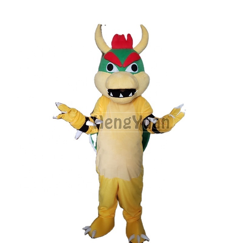 Hengyuan Custom animal dinosaur character bowser mascot costume for adults