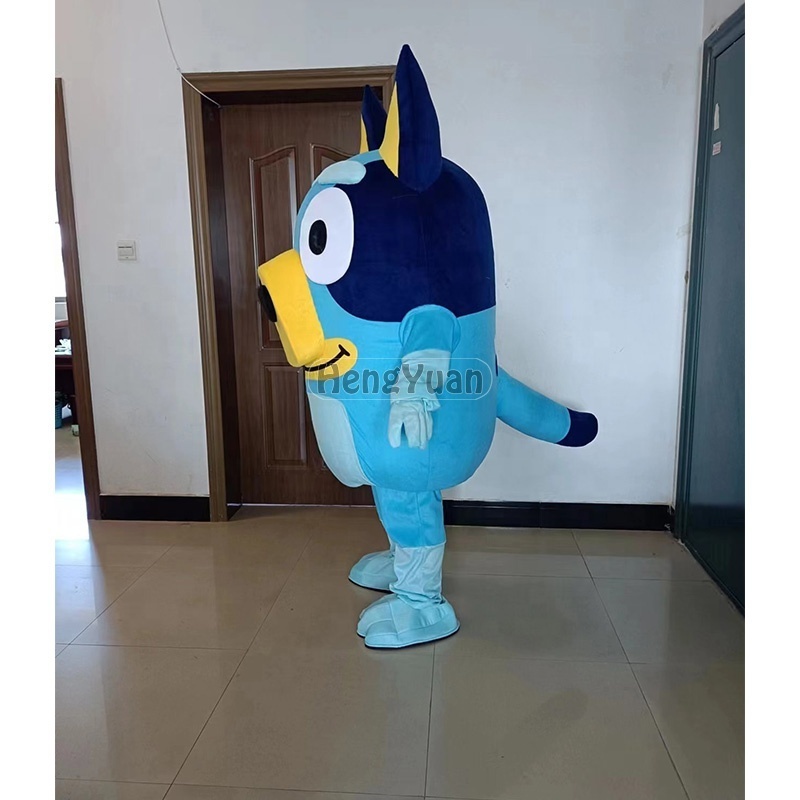 Hengyuan Plush Sesame Street Red Tentmascot Cartoon Character Costume Red Blue Elmo for Adult Halloween Cosplay Unisex