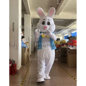 Hengyuan Easter Bunny Mascot Rabbit Plush Animal Costume Party Bunny Animal Cartoon Mascot Customized Adult Bunny Mascot Costume