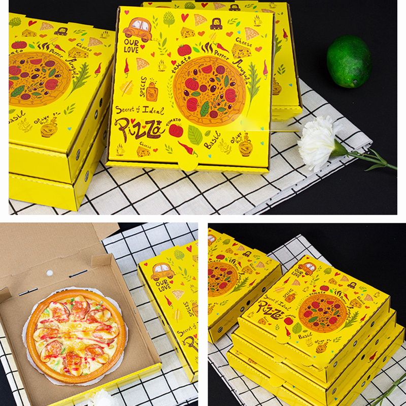 caja para pizza corrugated cardboard paper food packaging take away customized pizza box emballages alimentaires