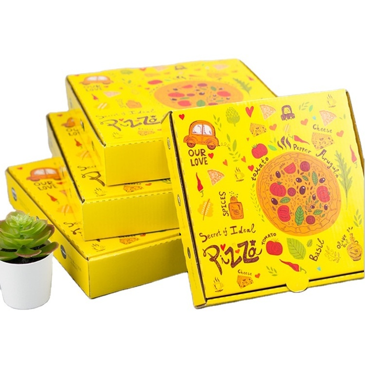 caja para pizza corrugated cardboard paper food packaging take away customized pizza box emballages alimentaires