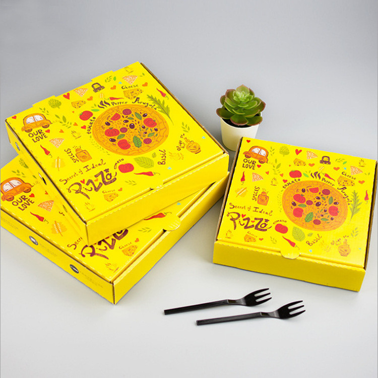 caja para pizza corrugated cardboard paper food packaging take away customized pizza box emballages alimentaires