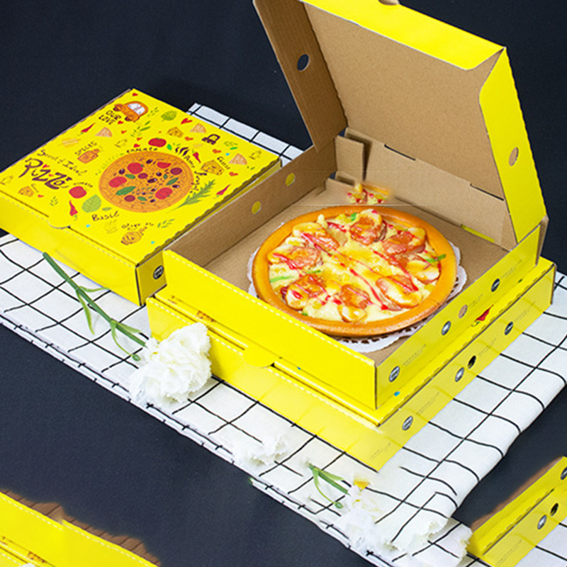 caja para pizza corrugated cardboard paper food packaging take away customized pizza box emballages alimentaires