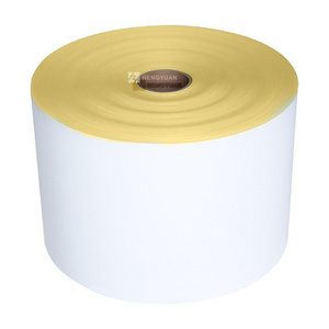 80gsm Semi gloss label self adhesive hot-melt acrylic glue coated paper sticker thermal transfer label material jumbo roll