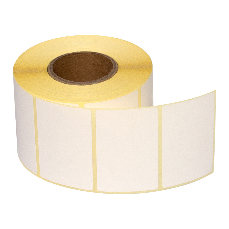 Self Adhesive Sticker Direct Thermal Label 38x25 50x25 60x40 Direct Thermal Barcode Label Roll