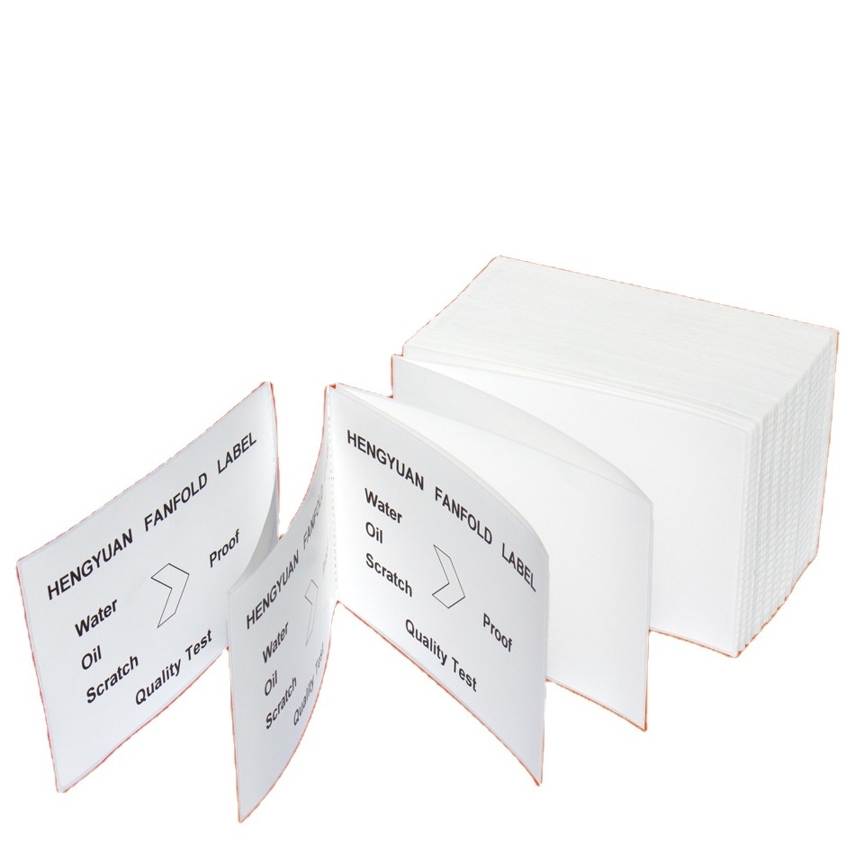 Waybill Sticker A6 Folded Thermal Label Sticker Paper 100x150 roll shipping Label 4x6 Fan Fold